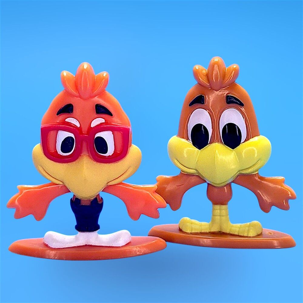 General Mills Cereal Squad Toy Figure Sonny the Cuckoo Bird Cocoa Puffs Lot of 2